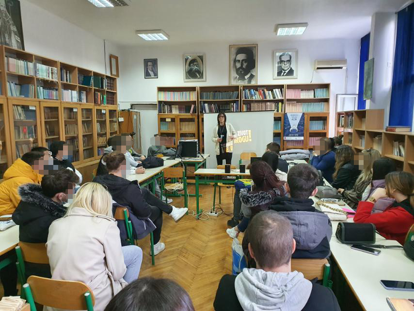 Održano predavanje u JU Srednja stručna škola u Baru Održano predavanje u JU Srednja stručna škola u Baru